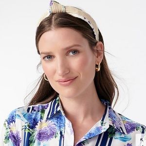 LIBERTY J CREW Floral Knot Headband NEW